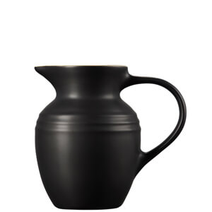 Le Creuset Satin Black Stoneware Breakfast Jug 600ml